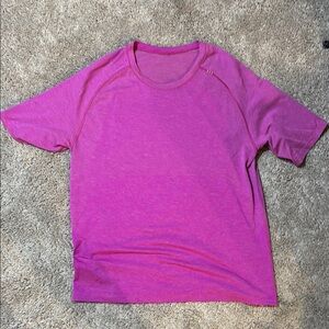 Men's lululemon pink metal vent shirt